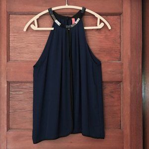 Eight Sixty Sleeveless Halter Style Blouse